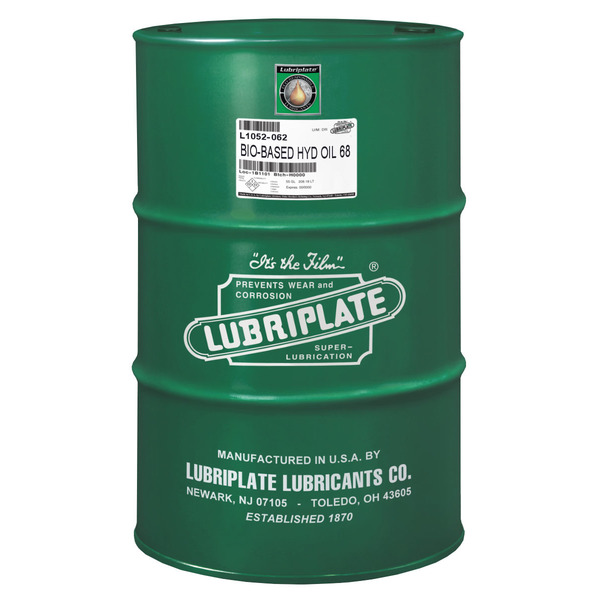 Lubriplate Biobased Hyd Oil 68, Drum, Biodegraddable Hydraulic Fluid, Iso-68 L1052-062